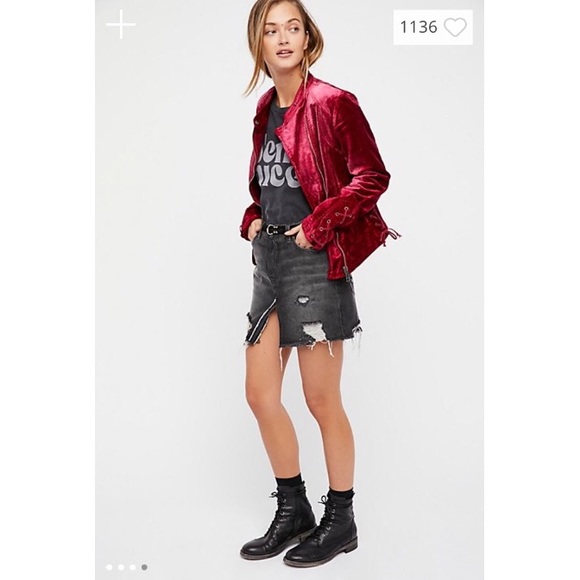 Free People Lacey Velvet Jacket - Picture 4 of 4